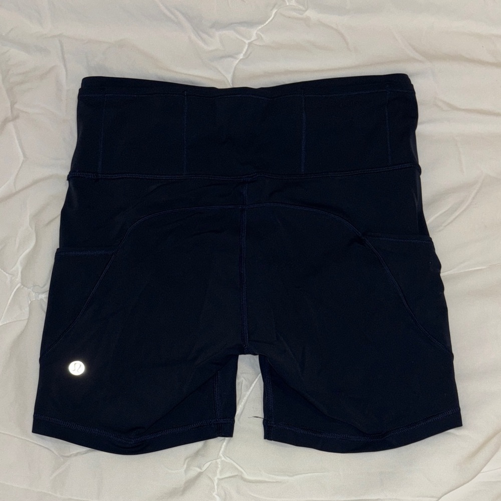 Lululemon Navy Biker Shorts